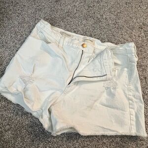 Women's White Denim Shorts